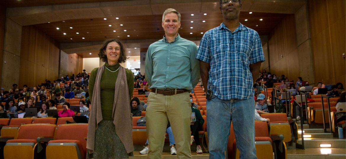 From left to right: Megan Plenge, Troy Sadler and Deen Freelon