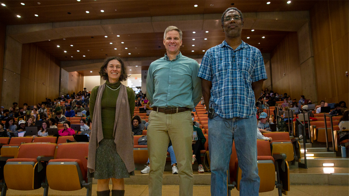 From left to right: Megan Plenge, Troy Sadler and Deen Freelon